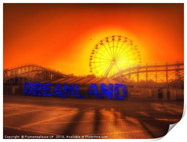 Dreamland  Print by Framemeplease UK
