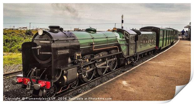No7 Typhoon at the New Dungeness station  Print by Framemeplease UK