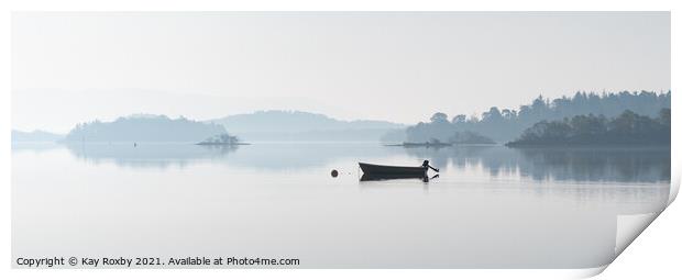 Loch Lomond mist  Print by Kay Roxby