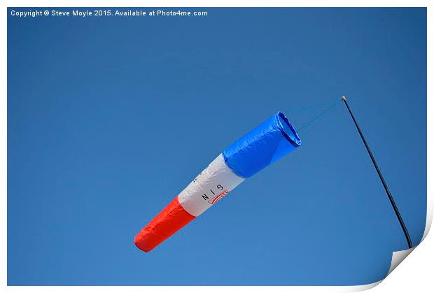  French Windsock Print by Steve Moyle