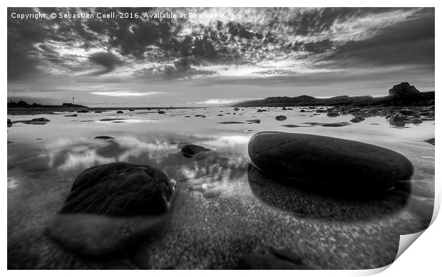High contrast at bude Print by Sebastien Coell