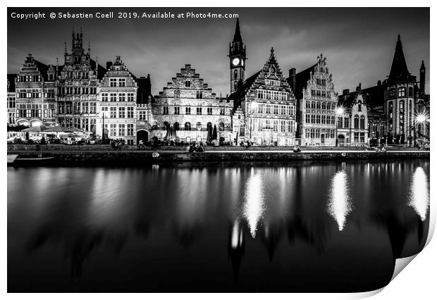 Belgium's Ghent Print by Sebastien Coell