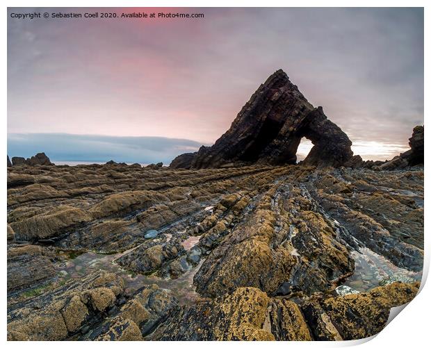 Black Church Rock  Print by Sebastien Coell