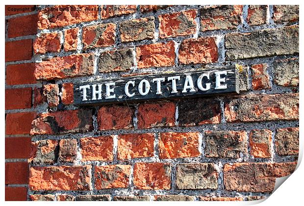  The cottage Print by Becky shorting