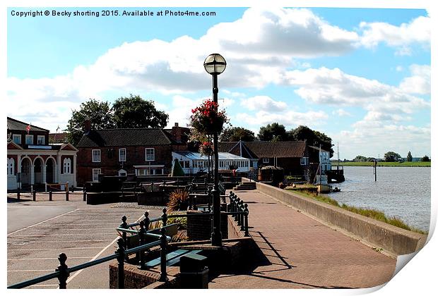 king's Lynn Print by Becky shorting