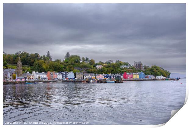 Vibrant Tobermory: A Colourful Haven Print by Paul Chambers