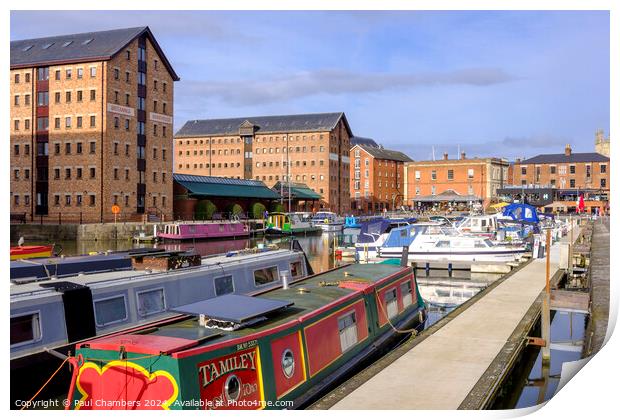 Tamiley in Gloucester Docks Print by Paul Chambers