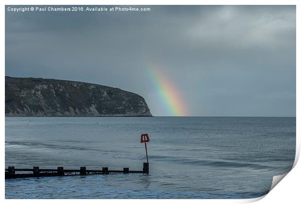 The Majestic Rainbow of Dorset Print by Paul Chambers
