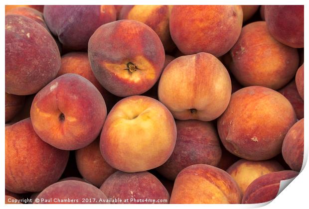 Peaches Print by Paul Chambers