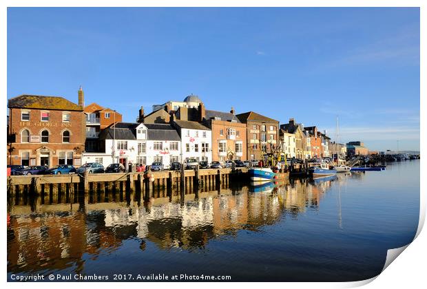 Beautiful Sunny Winters days In Weymouth Print by Paul Chambers