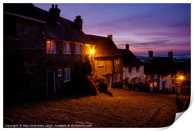 Gold Hill Print by Paul Chambers