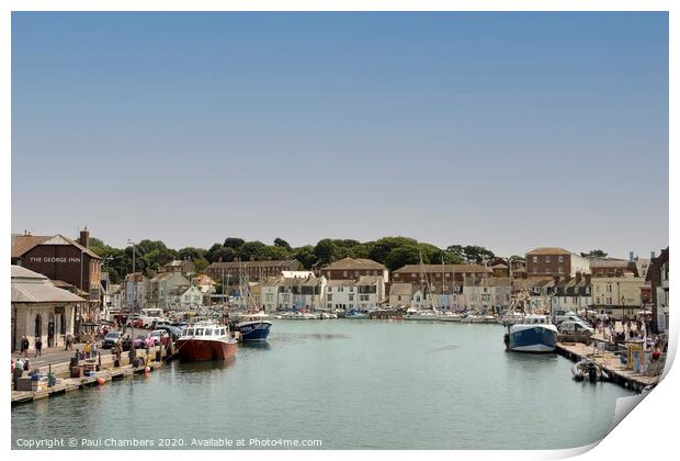 Weymouth Harbour Print by Paul Chambers
