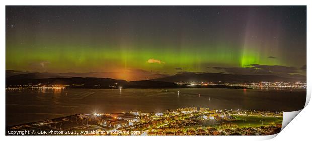 Aurora over the Clyde Print by GBR Photos