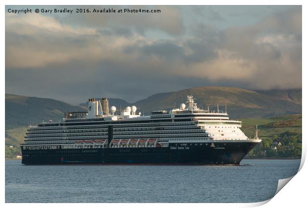 Zuiderdam Arrives on the Clyde Print by GBR Photos