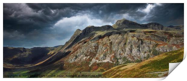 THE LANGDALE PIKES - AFTER THE STORM Print by Tony Sharp LRPS CPAGB