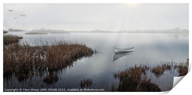 ON A MISTY MORNING - RYE HARBOUR NATURE RESERVE Print by Tony Sharp LRPS CPAGB