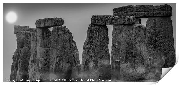 STONEHENGE IN THE MIST Print by Tony Sharp LRPS CPAGB