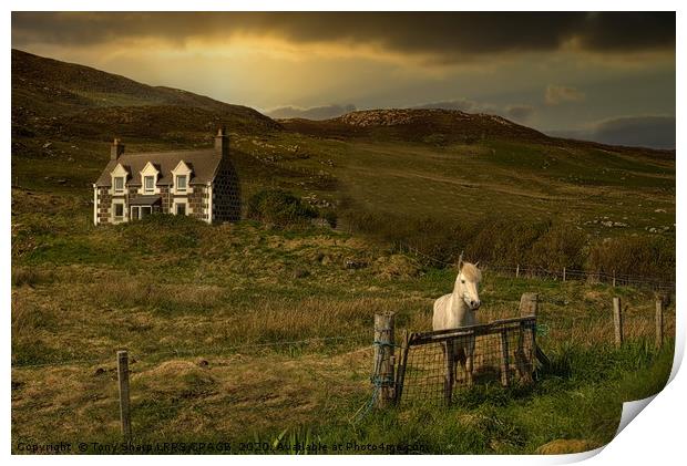FARMSTEAD - BARRA OUTER HEBRIDES Print by Tony Sharp LRPS CPAGB