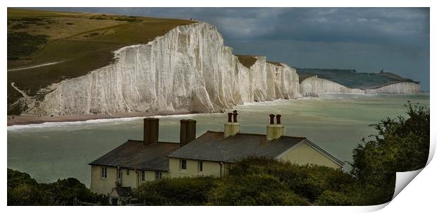 SEVEN SISTERS CHALK CLIFFS, EAST SUSSEX Print by Tony Sharp LRPS CPAGB