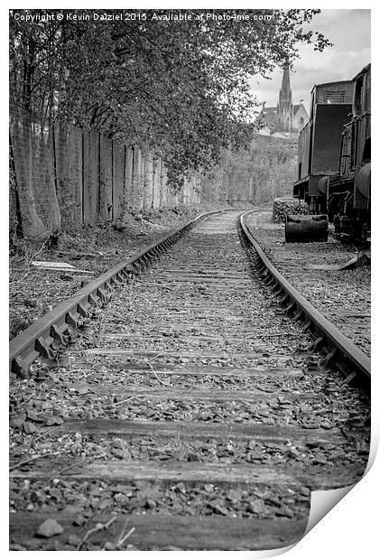  Abandoned Railway Print by Kevin Dalziel