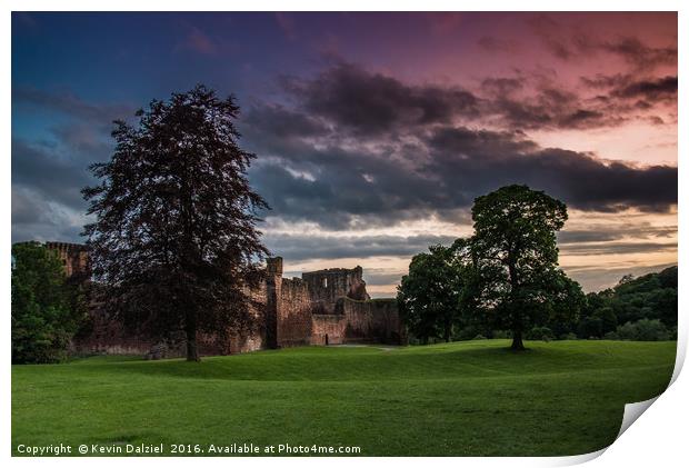 Bothwell Castle Sunset  Print by Kevin Dalziel