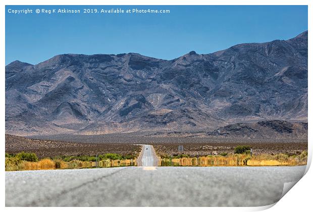 Into The Valley Print by Reg K Atkinson