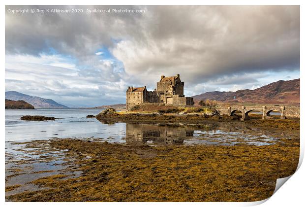 Eilean Donan Castle Print by Reg K Atkinson