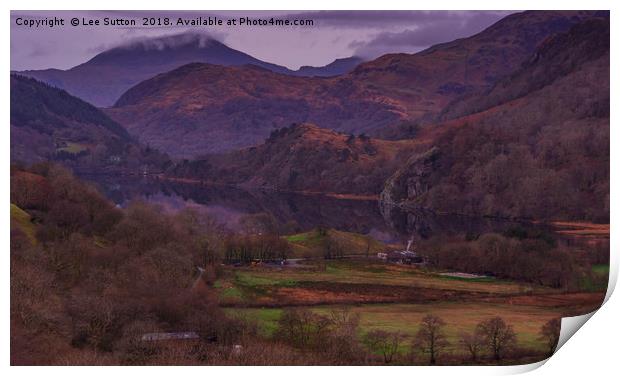 Nant Gwynant Reflections Print by Lee Sutton