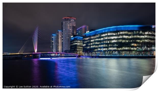 Media city Salford Print by Lee Sutton