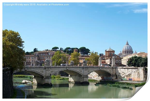  City of Rome Print by kirsty ware