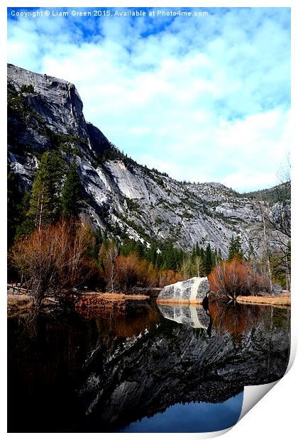  Mirror Lake, Yosemite National Park Print by Liam Green