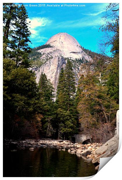  Mountain in Yosemite Print by Liam Green