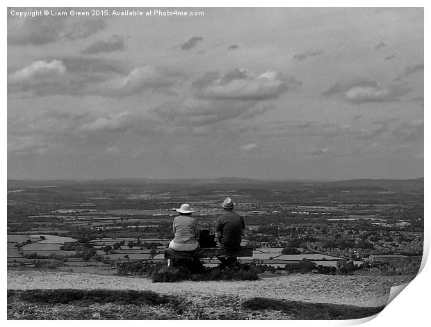   couple on leckhampton hill Print by Liam Green