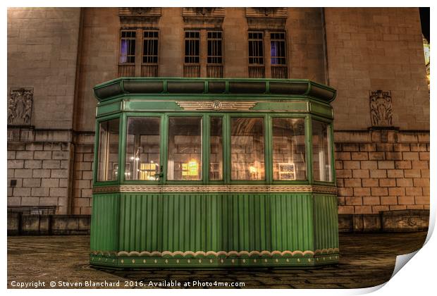 Old ticket booth Print by Steven Blanchard