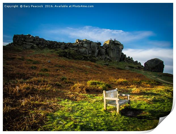 On Ilkley Moor Print by Gary Peacock