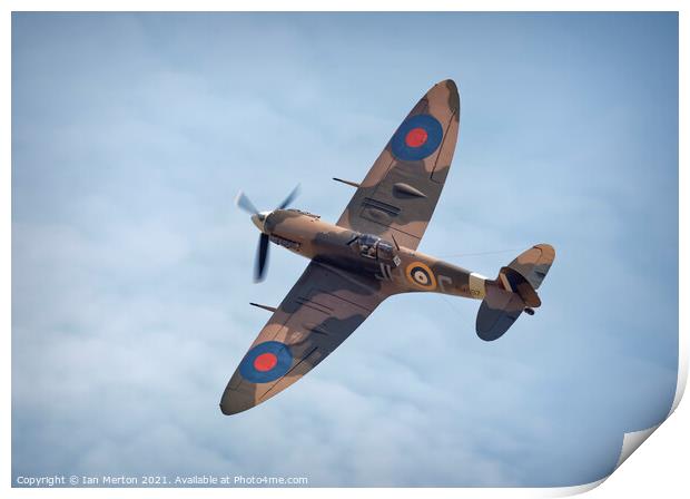 Spitfire MkV Print by Ian Merton
