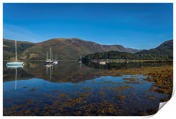  Loch Leven Reflections Print by Nick Rowland