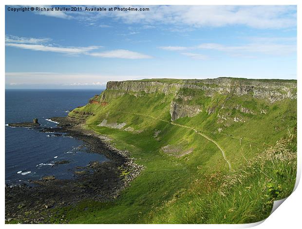 Antrim Coast Print by Richard Muller