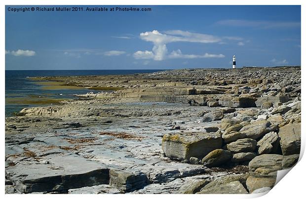 Lighthouse Print by Richard Muller