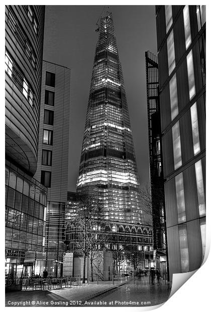 The Shard - London Print by Alice Gosling