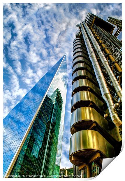 Lloyds Building in the City of London 3 Print by Paul Praeger