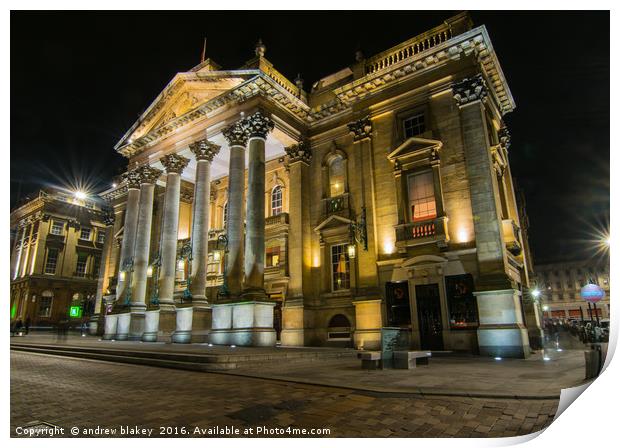 Theatre Royal, Newcastle upon tyne Print by andrew blakey