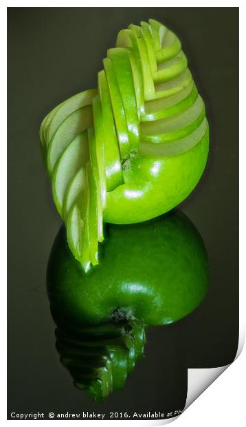 Sculptural Apple Print by andrew blakey