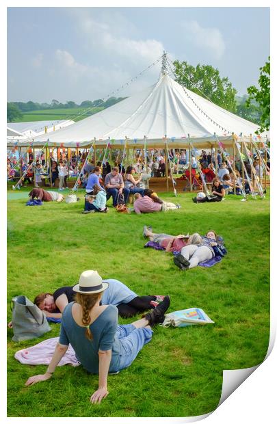 The Hay Festival Print by Richard Downs