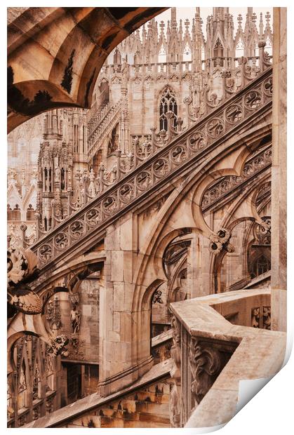 Duomo Gothic Print by Richard Downs