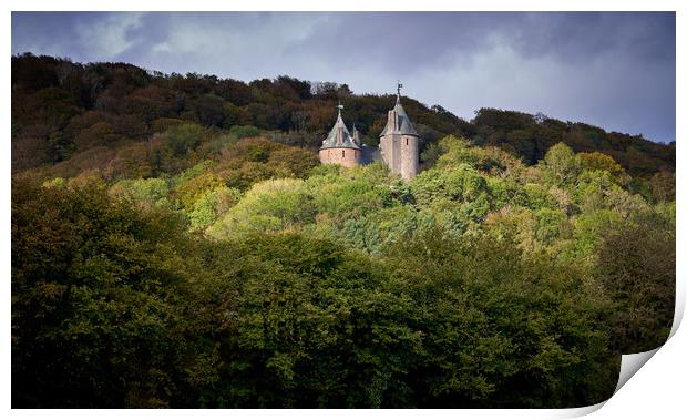 Castell Coch, South Wales Print by Richard Downs