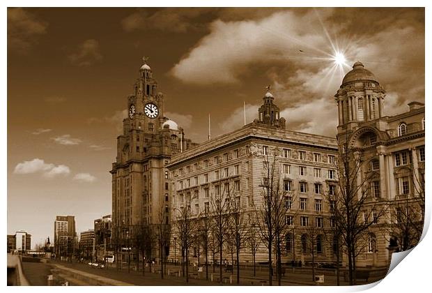  The Liver Building, Liverpool, UK Print by Gregg Howarth