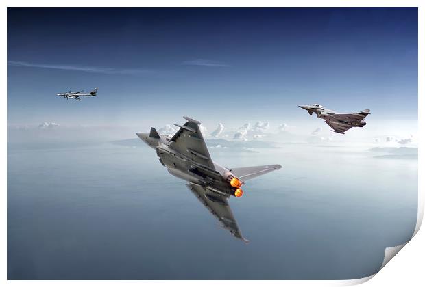 Eurofighters protecting our borders   Print by David Stanforth
