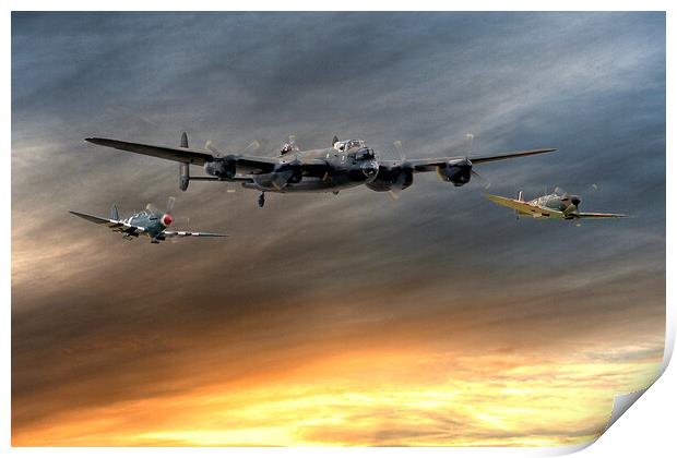 BBMF end of a Long Day Print by David Stanforth