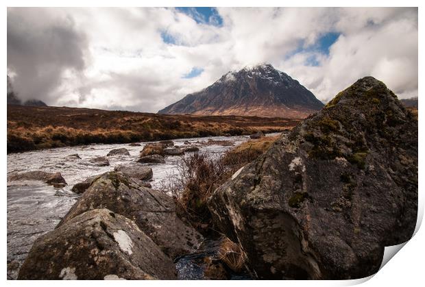 Buachaille Etive Mor Print by Willie Cowie